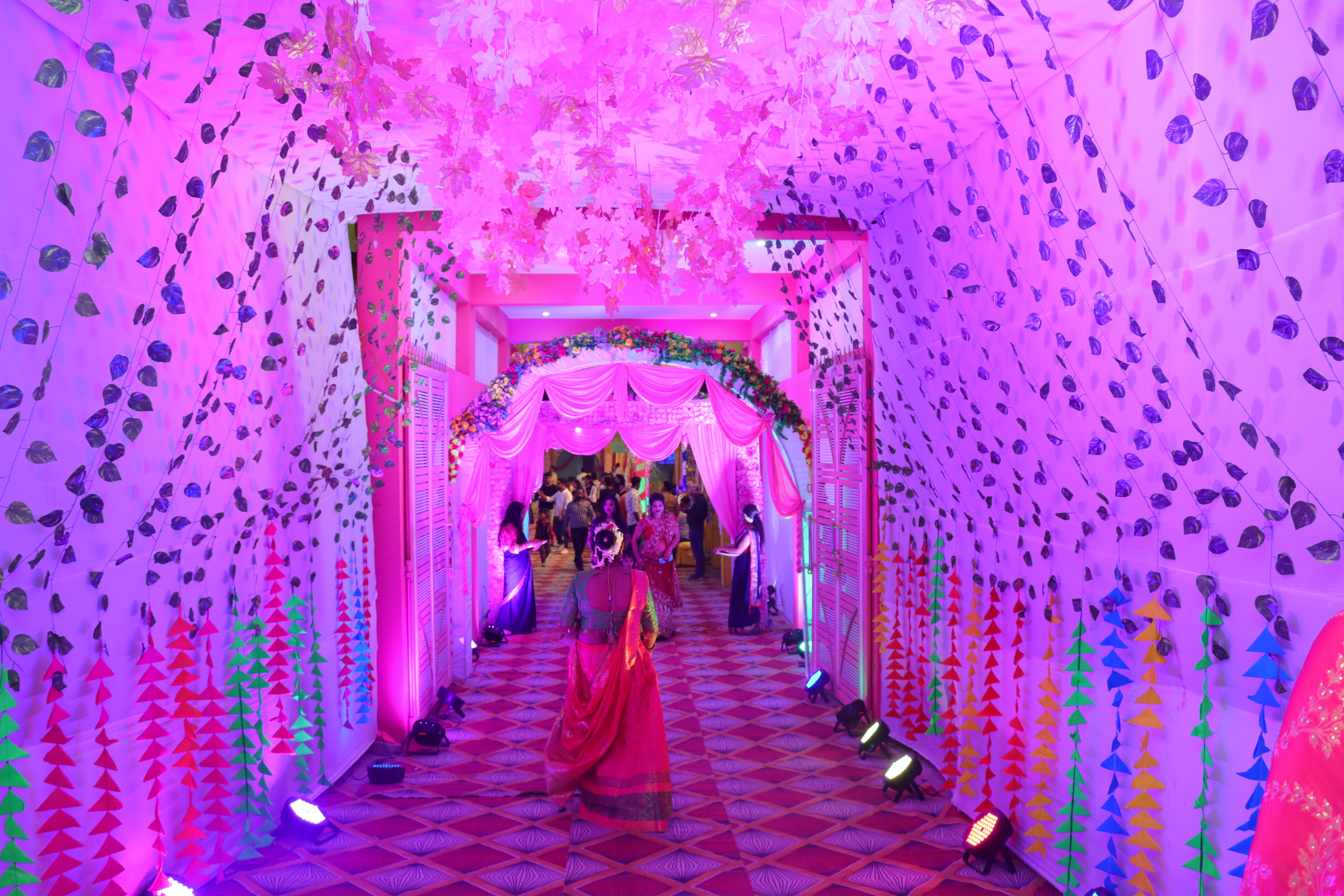 Ram Janki Palace Themed Entrance Decoration - Royal Wedding Venue Muzaffarpur